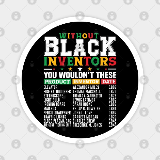 Black Inventors Magnet by UrbanLifeApparel